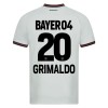 Original Fußballtrikot Bayer 04 Leverkusen Alejandro Grimaldo 20 Auswärtstrikot 2023-24 Für Herren